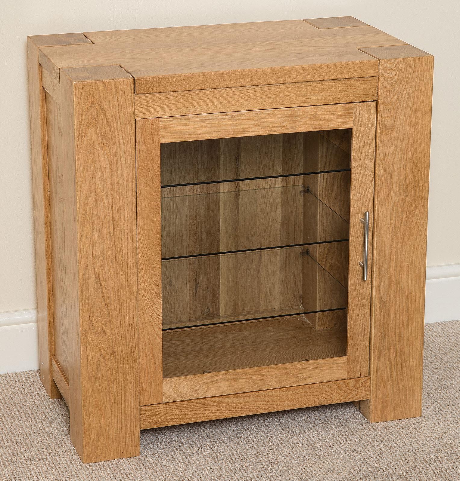 Kuba Solid Oak HIFI Media Storage Unit Modern Furniture Direct