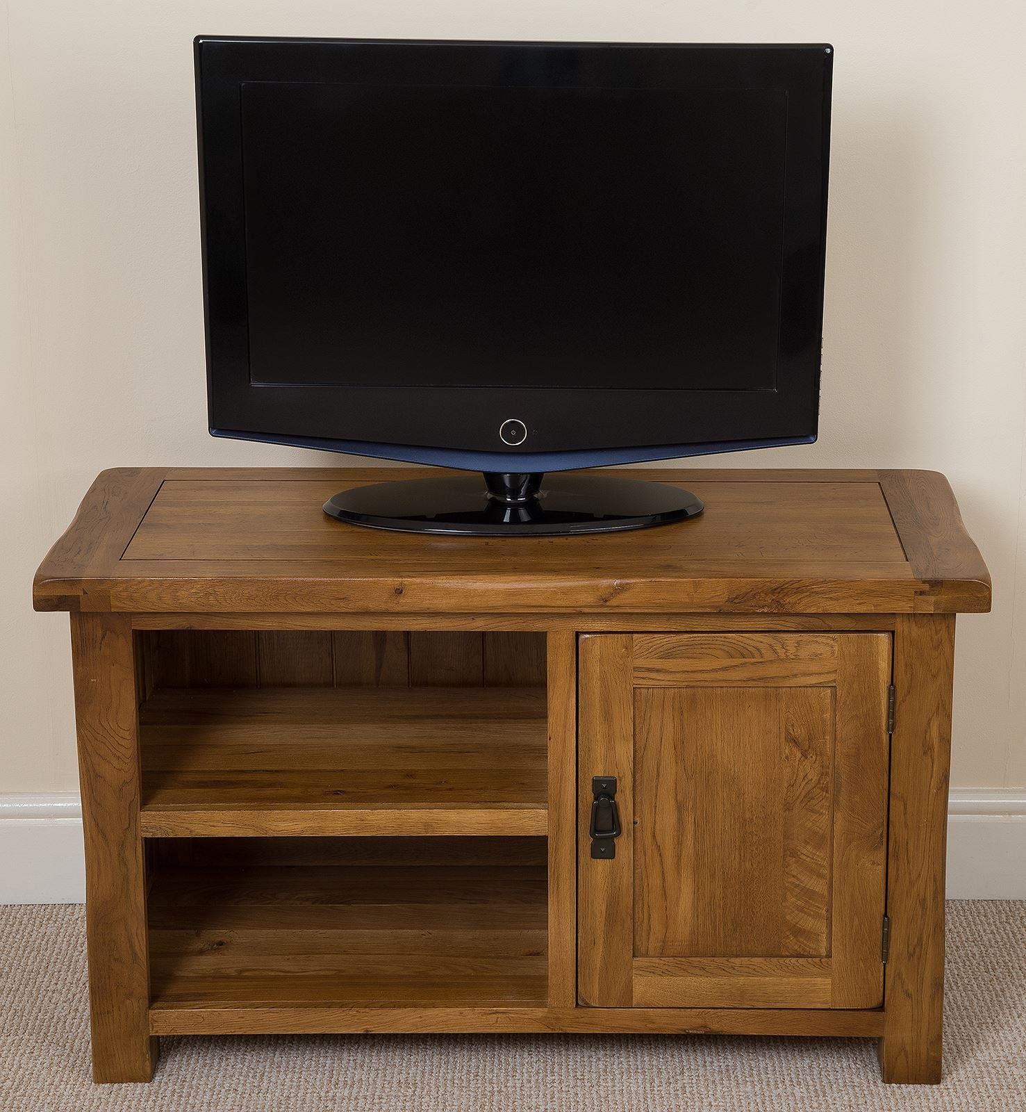 Cotswold Rustic Solid Oak TV and DVD Modern Furniture Direct