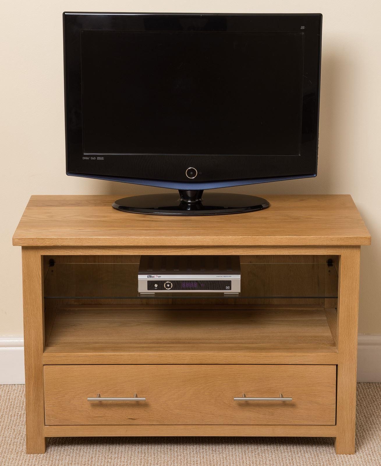 Oslo Solid Oak TV (Small) Modern Furniture Direct