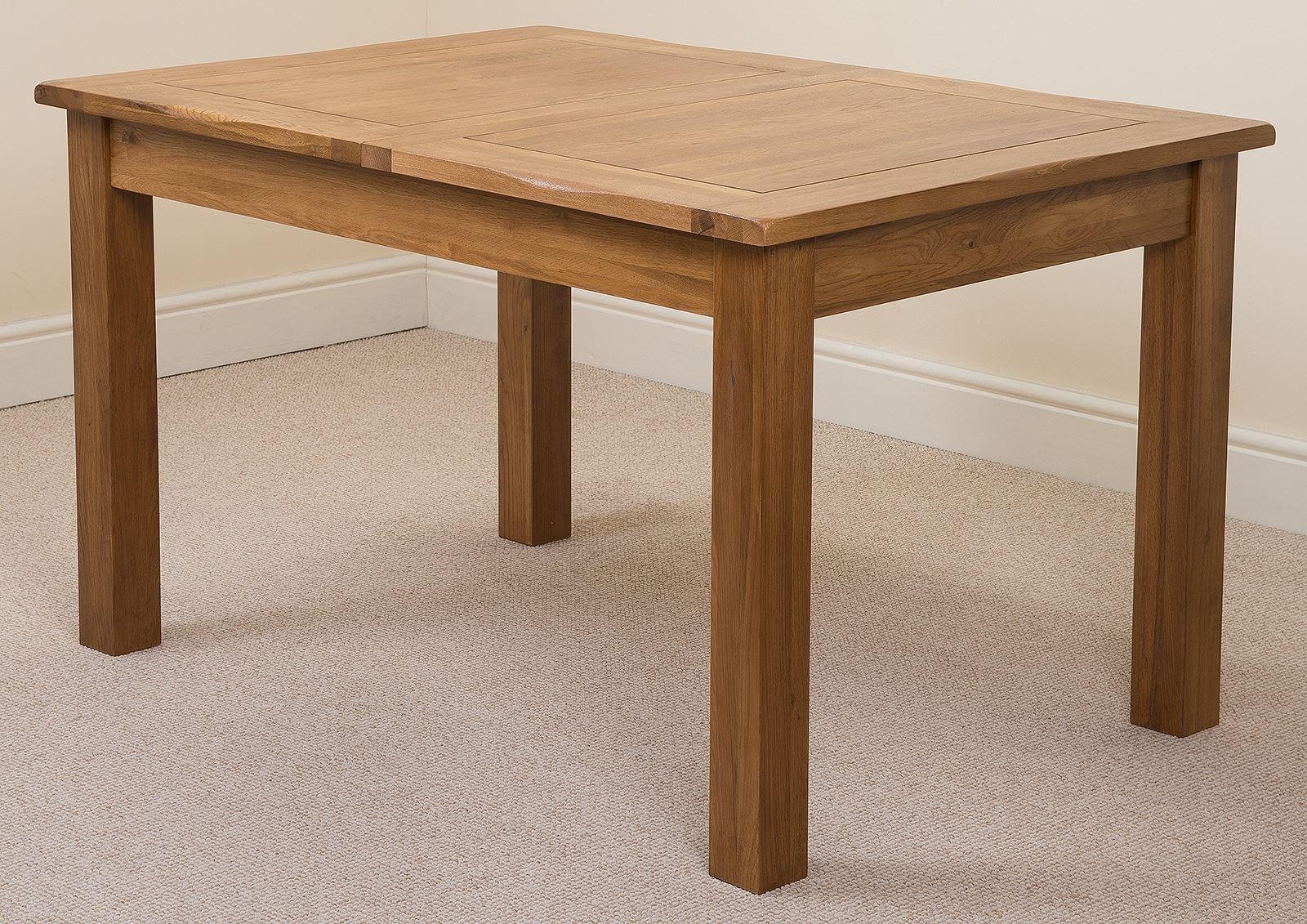 Cotswold Extending Rustic Oak Farmhouse Dining Table with 6 Grey