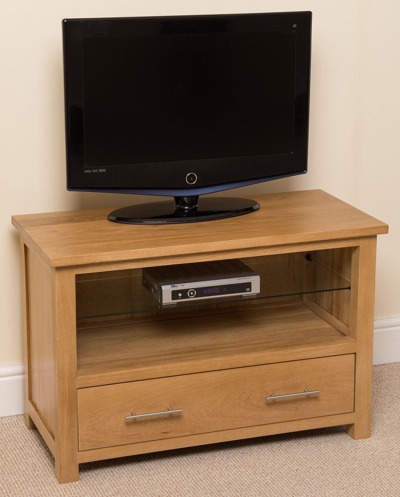 Oslo Solid Oak TV (Small) Modern Furniture Direct