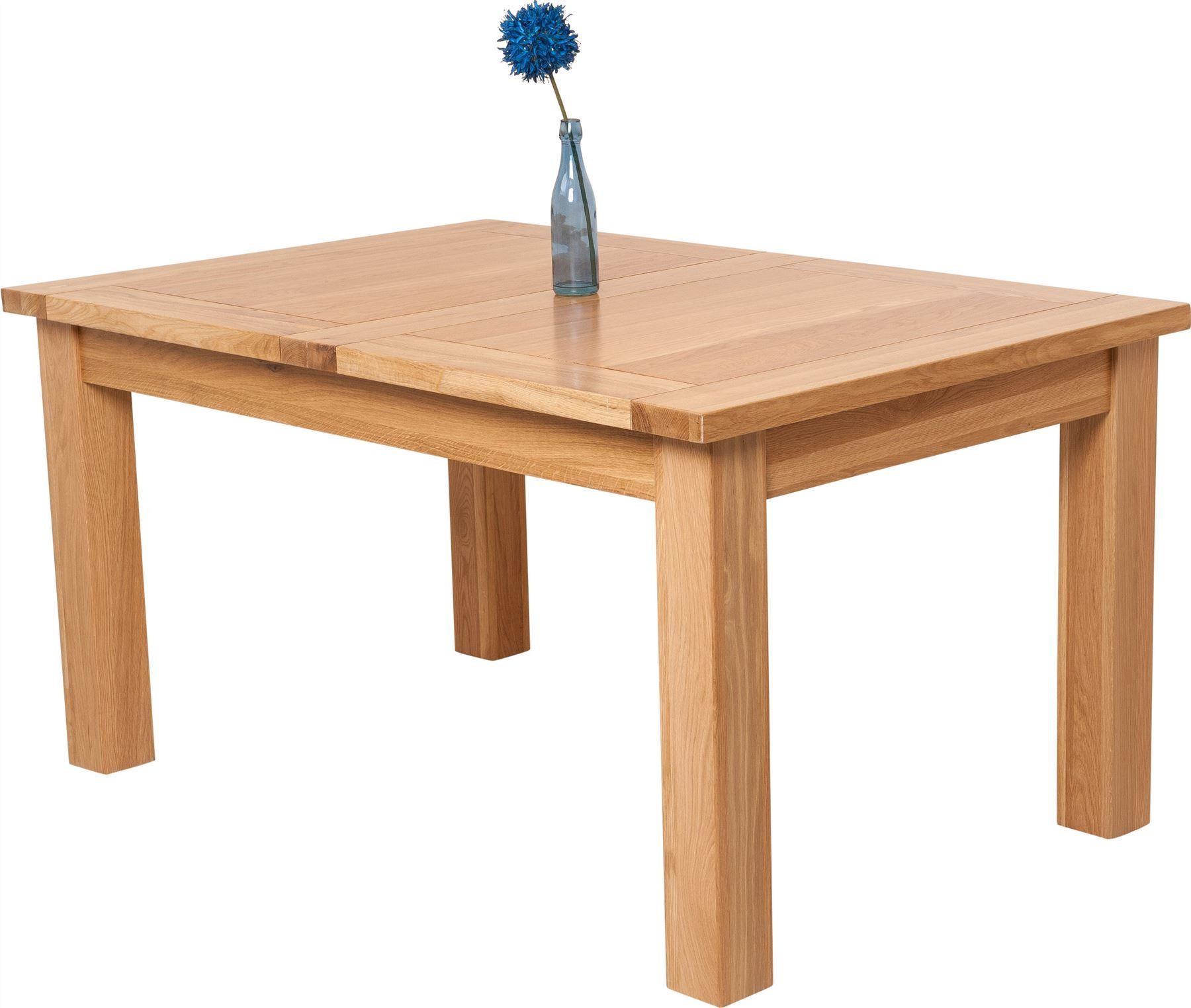 Seattle Solid Oak 150cm210cm Extending Dining Table