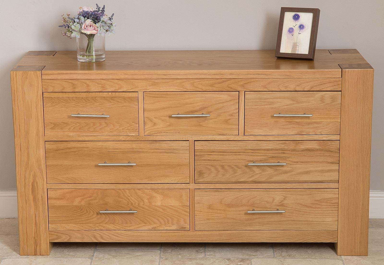 Kuba Solid Oak Chest of Drawers [3+4 drawer]