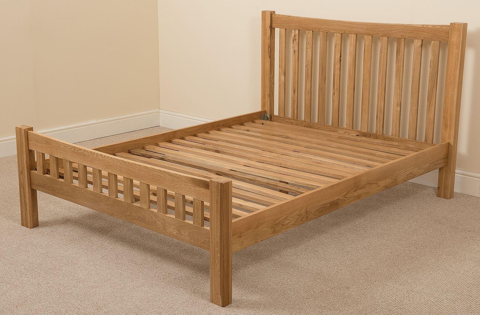 Cottage 4ft6 Double Light Oak Bed | Modern Furniture Direct