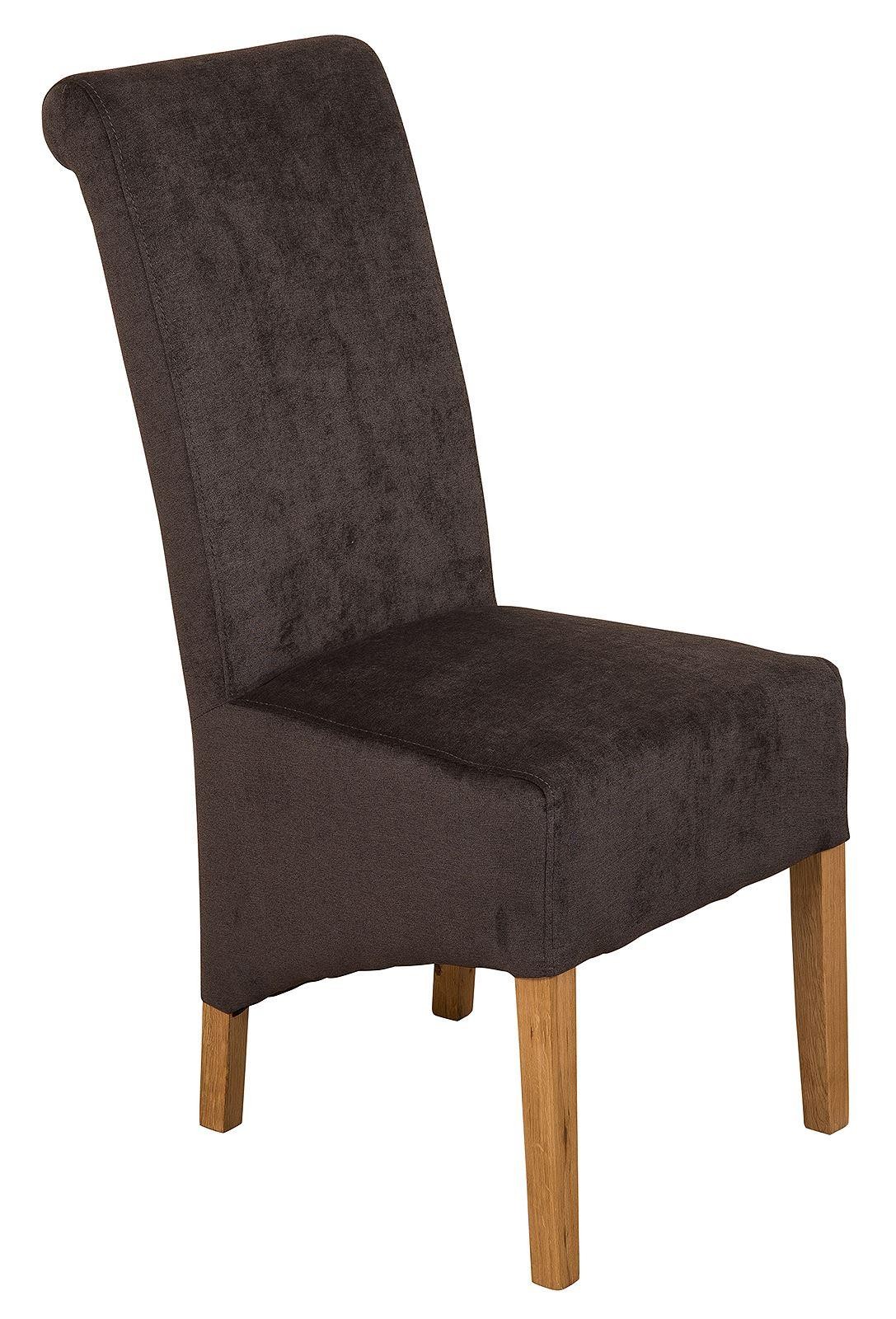 Front of Montana Dining Chair [Black Fabric]
