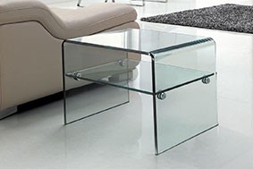 Luna Side Table [Clear Glass]