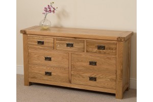 Cottage Light Solid Oak Chest of Drawers [3+4 drawer]