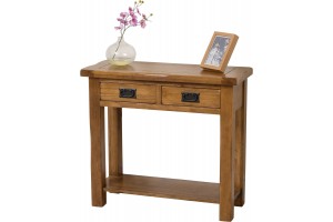 Cotswold Rustic Solid Oak Console Table