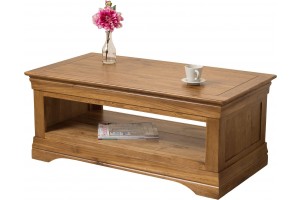 French Chateau Rustic Solid Oak Coffee Table