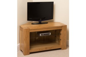 Kuba Solid Oak TV Corner Cabinet