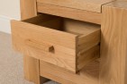Kuba Solid Oak Bedside table - draw close up - Bedroom Furniture