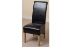 Right Side of Montana Dining Chair [Black Leather]