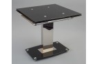 Enzo 80-120cm Extending Glass Dining Table - Not Extended