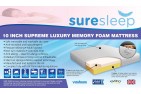 Memory Foam Mattress 4ft6 Double [10 inch] Sure Sleep