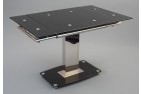 Enzo 80-120cm Extending Glass Dining Table 