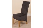 Right Side of Montana Dining Chair [Black Fabric]