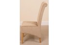 Side Angle on Montana Dining Chair [Beige Fabric] 