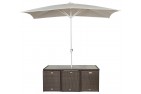 Parasol of Giardino Rattan Garden Furniture [6 Seat Cube Dining Set Plus Umbrella]