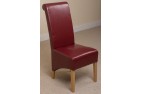 Left Side of Montana Dining Chair [Burgundy Leather]