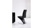 Back of  Zed Designer Dining Chairs [Black] Dimensions