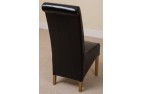 Back of Montana Dining Chair [Black Leather]