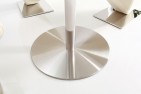 Bottom of Target Round Glass and Steel 80cm Dining Table