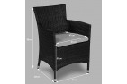Savannah Rattan Garden Furniture [8 Seat Dining Set Plus Back Cushion] Sofa Dimensions