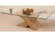 Milano Coffee Table [Glass and Solid Oak]