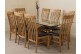 Valencia Oak 200cm Wood and Glass Dining Table with 8 Harvard Solid Oak Dining Chairs [Light Oak and Brown Leather]