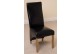 Lola Curved Back Dining Chair [Black Leather]