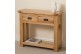 Cottage Light Solid Oak Console Table [2 Drawer]