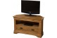 French Chateau Rustic Solid Oak TV Corner Cabinet