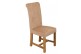 Washington Scroll Top Dining Chair [Beige Fabric]