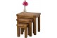 Cotswold Rustic Solid Oak Nest of Tables [3 Tables]