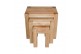 Kuba Solid Oak Nest of Tables [3 Tables]