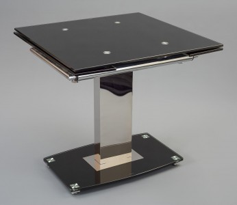 Enzo 80-120cm Extending Glass Dining Table - Not Extended