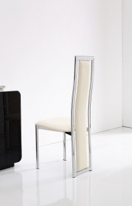 Back of Elsa Designer Dining Chairs [Ivory]