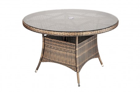  Savannah Rattan Garden Furniture [4 Seat Dining Set Table Only]