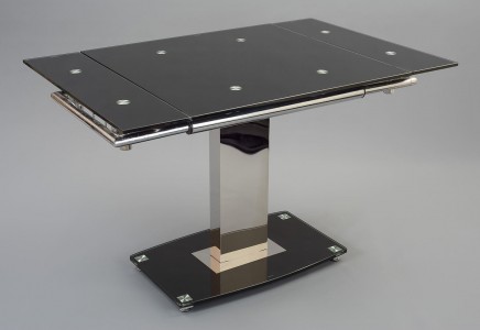 Enzo 80-120cm Extending Glass Dining Table 