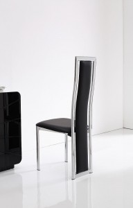 Back of Elsa Designer Dining Chairs [Black] 