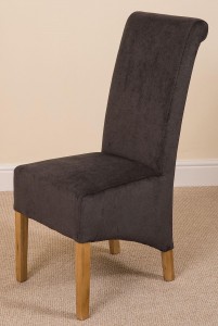 Right Side of Montana Dining Chair [Black Fabric]