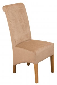 Front of Montana Dining Chair [Beige Fabric] 