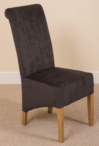 Left Side of Montana Dining Chair [Black Fabric]