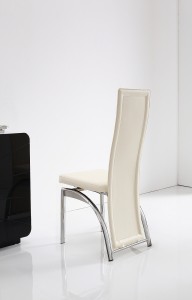 Back of Alisa Dining Chair [Ivory] 